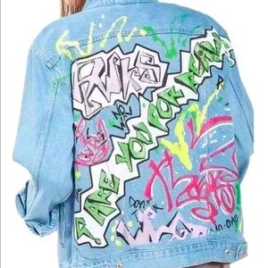 Graffiti Denim Jacket
